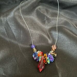 Beautiful multi colored enamel necklace